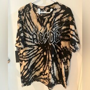 Prince Peter Collection AC/DC shirt, tie dye, Size XL. New with tags!